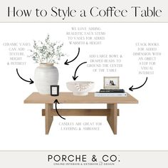 how to style a coffee table