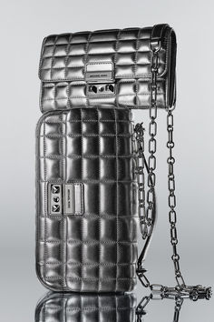 The #TribecaByKors for Mother’s Day. Silver Lining, Quilted Leather, Metallic Leather, Interior Details, Mother’s Day