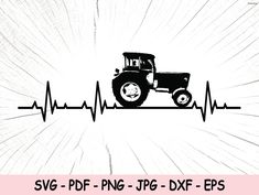 Tractor Decor, Heartbeat Tattoo, File Image, Embroidery Software, Farm Tractor, Cricut Cut Files, Cricut Cut, File Types, Download File