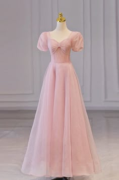 Pink Winter Formal Dresses, Prom Dresses Long A Line, Fairy Prom Dress, Prom Dress Pink, Pink Evening Gowns, Fairy Silhouette, Prom Season, A Line Prom Dress, Pink Evening Dress