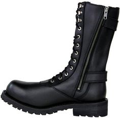 Sturdy Leather Boots For Winter, Punk Leather Work Boots For Streetwear, Leather Punk Moto Boots For Outdoor, Punk Leather Moto Boots For Outdoor, Leather Snip Toe Work Boots For Streetwear, Punk Style Leather Moto Boots For Outdoor, Winter Leather Biker Work Boots, Punk Leather Moto Boots With Reinforced Toe, Leather Lace-up Moto Boots For Biker Events