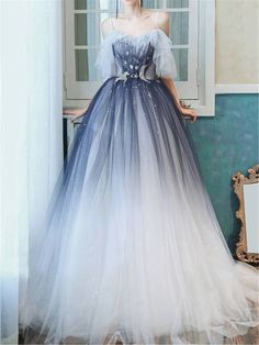 Ethereal Dress, Prom Dress Long, 파티 드레스, Banquet Dresses, Spaghetti Strap Prom Dress, Prom Dress Inspiration, Cute Prom Dresses, Fantasy Gowns, Pretty Prom Dresses