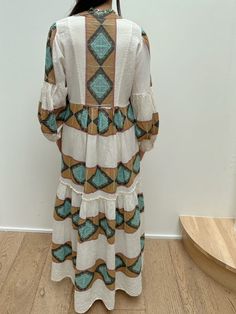 Women Elegant Dresses, Stylish Retro Greek Goddess Pattern Print Dress White Bohemian Dress For Fall, Bohemian A-line Daywear Dresses, Cream Long Dress For Vacation, Fall Bohemian White Dress, Bohemian Long Dress For Daywear, Cream Bohemian Midi Dress For Daywear, Bohemian Cream Midi Dress For Daywear, Brown Bohemian Maxi Dress For Daywear, Beige Long Sleeve Dress For Daywear