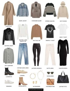 Chic Capsule Wardrobe, Ultimate Capsule Wardrobe, Capsule Wardrobe Women, Vintage Wash Jeans, Classic Capsule Wardrobe, Capsule Wardrobe Outfits, Fashion Capsule Wardrobe, Mum Fashion, Fall Wardrobe Essentials