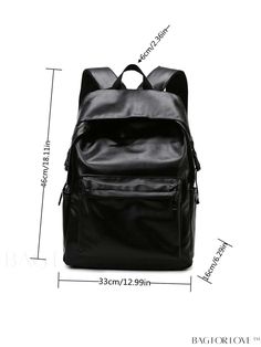 BagForLove - Stylish and Functional Zipper Backpack for Women, Rookies & Professionals Product Description Color Black Strap Type Adjustable Coating 100% Polyurethane Composition 100% Polyurethane Bag Size Medium Pattern Type Plain Closure Type Zipper Style Unisex Type Classic Backpack Material PU Size Chart INCH CM Handle Height Strap Length Bag Height Bag Width Bag Length 2.4 inch 31.5 inch 18.1 inch 6.3 inch 13 inch Handle Height Strap Length Bag Height Bag Width Bag Length 6 cm 80 cm 46 cm 1 Casual Anti-theft Leather School Backpack, Casual Leather Anti-theft School Backpack, Casual Leather Backpack Waterproof, Casual Leather Waterproof Backpack, Casual Black Leather Backpack With Zipper Closure, Casual Black Leather Backpack With Zipper, Black Backpack With Zipper Closure, Black Large Capacity Softback Leather Backpack, Functional Black Leather Backpack With Zipper