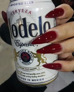 Stiletto Nail Art, Grunge Nails, Stiletto Nails Designs, Red Nail, Hand Holding, Fire Nails, Dream Nails, Best Acrylic Nails