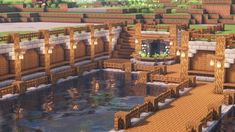 Minecraft Medieval Greenhouse, Minecraft Port Town, What To Build In Minecraft, Minecraft Port, Minecraft Dock, Villa Minecraft, Build In Minecraft, Minecraft Kingdom, Minecraft Idea