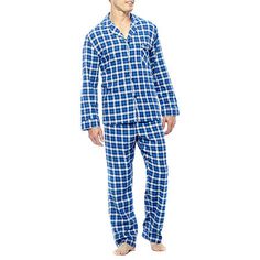 A good night's sleep begins with cozy flannel pajamas like these.# Pieces In Set: 21st Piece Description: Top1st Piece Pockets: 1 Chest Slip Pocket(s)1st Piece Fabric: Knit1st Piece Fiber Content: 100% Cotton1st Piece Care: Machine Wash, Tumble Dry2nd Piece Description: Pants2nd Piece Closure Type: Drawstring2nd Piece Inseam: 29 In2nd Piece Fabric: Knit2nd Piece Fiber Content: 100% Cotton2nd Piece Care: Tumble Dry, Machine WashFeatures: Piped, DrawstringFiber Content: 100% Cotton1st Piece Neckli Plaid Cotton Sleepwear, Plaid Cotton Sleepwear For Bedtime, Cotton Plaid Sleepwear For Bedtime, Plaid Cotton Sleepwear For Loungewear, Cotton Plaid Sleepwear For Loungewear, Comfortable Plaid Cotton Sleepwear, Plaid Cotton Sleepwear For Lounging, Cotton Plaid Sleepwear For Lounging, Plaid Relaxed Fit Sleepwear