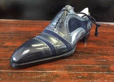 Handmade Classic Gray and Blue Suede Oxford Dress Shoes on Storenvy Mens Italian Dress Shoes, Monk Strap Dress Shoes, Quality Leather Boots, Gentleman Shoes, Custom Design Shoes, Suede Oxfords, Bespoke Shoes, Mens Boots Fashion, Oxford Dress Shoes