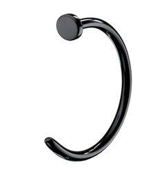 Stainless steel nose hoop rings that are made from titanium ion plated black on durable... Black Hoop Nose Ring, Nose Ring Black, Nickel-free Small Hoop Black Jewelry, Nickel-free Black Hoop Piercings, Black Nose Ring, Nickel-free Metal Hoop Nose Rings, Nose Ring Jewelry, Black Nose, Nose Rings Hoop