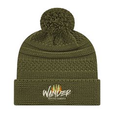 Stay warm in style this winter with the Cable Knit Beanie. Offering ultimate comfort and warmth, this winter beanie has a custom embroidery on the front, and comes with an optional faux fur pom. Constructed with high-quality materials, this beanie is perfect for keeping you warm all season long. Embroidery Location and Size: Front: 5"w x 2"h Description: 100% acrylic knit cap with cuff Style includes matching solid colored pom Polyester fleece lined earband Bucket Hat Fits, Long Sleeves Polo, Cable Knit Beanie, Winter Beanie, Knit Cap, Sweater Sale, Fur Pom Pom, Custom Embroidery, Adjustable Hat