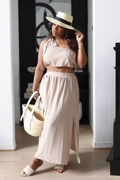 Resort wear, beach outfit, midi dress, bodysuit, vacation outfit, two piece set, straw hat, heels #LTKstyletip#LTKSeasonal#LTKfit Midi Dress Wedding, Amazon Outfits, Midi Dress Wedding Guest, Neutral Dress, Resort Wear Beach, Amazon Dresses, Vacation Outfit, Wedding Guest Dress Summer, Vacation Outfits