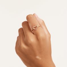 "Interwined Heart Ring for Women in 14K Solid Gold, 10k 18K Gold Dainty Gold Double Heart Shaped Ring, Anniversary Ring for Her, Gift for Her Celebrate the unbreakable bond of love with our 14K Solid Gold Intertwined Heart Ring. This exquisite piece, featuring two delicately joined hearts, serves as a beautiful representation of love's enduring strength and unity. Perfect as an anniversary ring, a Mother's Day gift, or a heartfelt \"just because\" gesture, it's designed to be a cherished symbol 14k Gold Heart-shaped Proposal Jewelry, Dainty 14k Gold Heart Cut Diamond Ring, Dainty 14k Gold Diamond Ring With Heart Cut, Diamond Initial Ring In Rose Gold For Promise, 14k Rose Gold Fine Jewelry For Valentine's Day, Dainty Heart-shaped Rose Gold Diamond Ring, Rose Gold Diamond Initial Promise Ring, 14k Gold Heart Ring With Vs Clarity, Dainty Rose Gold Heart-shaped Diamond Ring