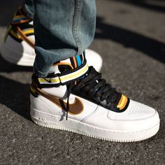 Air Force 1 Mid SP / Tisci "White" Air Force 1 Mid, Air Force Sneakers, Nike Air Force Sneaker, Air Force 1, Nike Air Force, Air Force, Nike Air, Sneakers Nike, Force