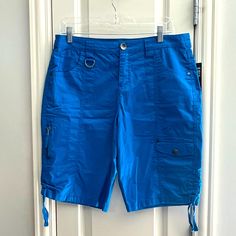 Style & Co Blue Bermuda Short Tummy Control Mid Rise Size 10 Brand New With Tags Bermuda Short, Women's Style, Bermuda Shorts, Mid Rise, Color Blue, Size 10, Brand New, Tags, 10 Things