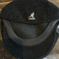 Black Brand New Never Worn Still Got Tags Classic Black Winter Hat, Black Flat Cap For Winter, Black Flat Brim Hat For Winter, Black Wool Hat For Fall, Black Flat Brim Winter Hat, Classic Black Flat Cap, Black Wool Cap Hat, Black Wool Cap, Elegant Black Visor Hat