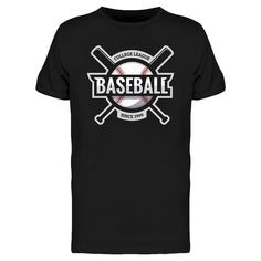 You can't go wrong with this Baseball Ball With Bats Tee Men's -Image by Shutterstock that gives you an authentic style everyday. This T-shirt has been made for your everyday superior comfort. This T-shirt also makes an amazing gift for any occasion and it's a sure bet that the person will love it! Design by Dlanid. Baseball Bat With Balls. If You Are Into Sports, You Can't Miss This cool Baseball Design. Men's Black T-shirt. Satisfaction Guaranteed! Size: 3XL.  Gender: male.  Age Group: adult. Black T-shirt With Logo For Baseball Season, Black Crew Neck With Logo Print, Black Team Spirit T-shirt With Letter Print, Baseball Season Graphic Tee With Logo Print, Baseball Season Logo Print Crew Neck T-shirt, Band Merch Sports T-shirt With Crew Neck, Baseball Crew Neck T-shirt With Logo, Black Graphic Tee With Sublimation Logo Print, Band Merch Crew Neck T-shirt For Sports