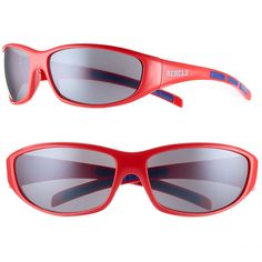 Look on the bright side with these Ole Miss Rebels sunglasses. UV 400 protection Officially licensed Maximum flex hinges Rubber sport grips Polycarbonate Wipe clean Imported Shop our full assortment of Ole Miss Rebels items here. When youâre a fan, youâre family! Size: One Size. Color: Multicolor. Gender: male. Age Group: adult. Material: Plastic. Casual Plastic Sunglasses For Sports, Casual Sports Sunglasses In Plastic, Casual Sports Sunglasses With Plastic Frame, Red Sports Sunglasses For Summer, Sporty Sunglasses With Uv Protection For Sports Events, Red Sunglasses For Sports In Summer, Red Sunglasses For Summer Sports, Red Anti-reflective Sporty Sunglasses, Red Sporty Sunglasses With Uva Protection