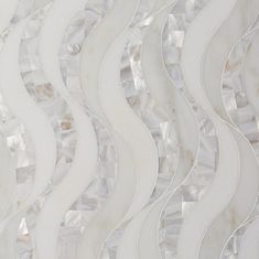 an abstract white marble pattern with wavy lines