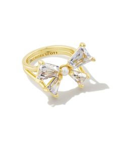 Kendra Scott Ring, Expensive Things, Pave Bangle, Preppy Jewelry, Spark Up, Bow Style, Xmas List, Gold Cocktail Ring, Bow Ring