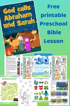 the bible lesson for children with pictures and text