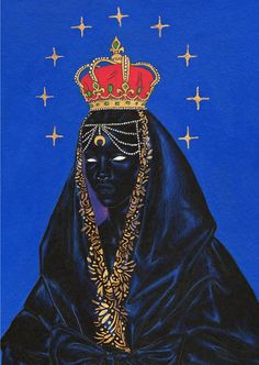 #aparecida #santa #preta #emersonrocha Afrofuturism Art, Afrique Art, Afrocentric Art, Black Art Painting, Arte Inspo, Black Art Pictures, Afro Art, Ethereal Art, Art And Illustration