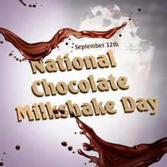 the national chocolate milkshake day poster