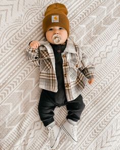 Baby boy neutral colors & Fashion  outfit 🤎 Baby Boy Fall Outfits, Fall Baby