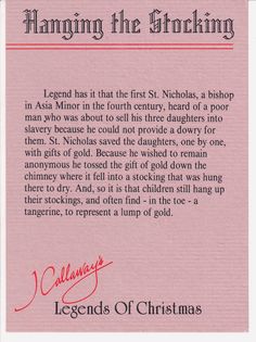 the back of a card with an autographed message on it that reads, hanging the