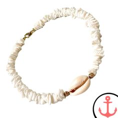 White Surf Necklace White Strand Shell Necklace Gift, White Strand Shell Necklace As Gift, White Strand Jewelry Gift, White Strand Jewelry As Gift, Elegant White Necklaces For Vacation, Elegant White Necklace For Vacation, Coastal Style White Adjustable Necklace, Elegant Necklace With Lobster Clasp For Vacation, Coastal Strand Necklace As Gift