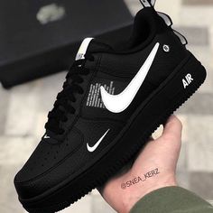 Tenis Air Force, Nike Shoes Air Force, Nike Fashion Shoes, Black Nike Shoes