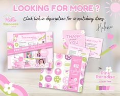 the pink paradise is looking for more? click link in description for matching items and thank you