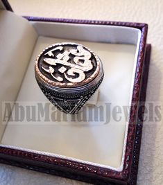 Customized Arabic calligraphy names ring personalized antique jewelry style sterling silver 925 and bronze all size TSB1003 خاتم اسم تفصيل This is made to order item please allow 2 - 3 weeks before shipping . Any name can be applied one or two parts . Please write the name/s in the order notes in Arabic or English . A sketch drawing ( see Pics ) will be sent to you after 2 - 5 days from order before we proceed to production . Ring face dimensions 21 mm X 16 mm Sterling silver 925 is used and bro Traditional Engraved Signet Ring For Anniversary, Antique Bronze Engraved Ring For Gift, Bronze Engraved Rings Ideal For Gifts, Engraved Bronze Rings Ideal For Gifts, Antique Silver Engraved Ring As A Gift, Bronze Engraved Rings For Gift, Engraved Bronze Rings Gift, Antique Silver Engraved Ring Hallmarked As Gift, Anniversary Engraved Bronze Ring