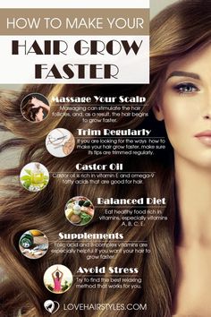 Make Your Hair Grow Faster, Hair Grow Faster, Help Hair Growth, Help Hair Grow, Make Hair Grow, How To Grow Your Hair Faster, Fast Hairstyles