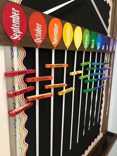 colorful candy lollipops are lined up on the wall