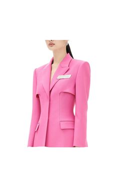 Experience the sophisticated yet chic style of the YES BY YESIR luxury Fall/Winter Retro Slim deconstructed pink blazer jacket and pants set. Perfect for the cooler months, this elegant and fashionable outfit features a pink blazer jacket and pink long pants. Crafted for a mature and classy look, this cozy two-piece set is a must-have for any wardrobe. The ultimate in luxury and comfort, this is the perfect outfit for a dashing, gorgeous autumn. Luxury Pink Notch Lapel Outerwear, Luxury Pink Outerwear With Notch Lapel, Luxury Pink Blazer With Notch Lapel, Luxury Pink Outerwear For Office, Luxury Pink Blazer For Formal Occasions, Luxury Pink Formal Blazer, Designer Formal Pink Outerwear, Designer Pink Blazer For Workwear, Designer Pink Blazer For Work