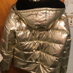 New Condition It’s A Men’s Jacket But I Bought It For Myself When I Was Heavier An Now I Lost Weight It Will Fit For Woman’s Large Or Xl Casual Gold Outerwear For Winter, Gold Hooded Winter Outerwear, Sean John, Mens Jackets, Puffer, Jackets & Coats, Man Shop, Color