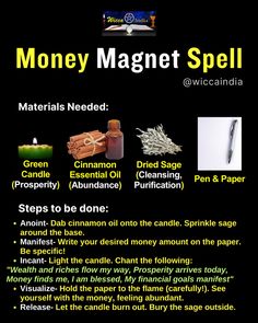 🔮 Ready to rewrite your money story? Step into your power as a money magnet! 💸 This transformative ritual isn't just about the ingredients; it's about shifting your internal energy to become a beacon of abundance. The candle represents your desires, cinnamon amplifies your intentions, and sage cleanses any limiting beliefs. Through visualization and unwavering trust, you actively participate in manifesting your financial goals. Money Abundance Spell, Money Incantations, Money Rituals Magic Spells, Money Spells That Work Fast, Divine Universe, Money Bowl, Water Spells, Money Candle Spell, Jyotish Remedy