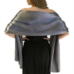 Women Shawls and Wraps for Evening Dresses Bridal Party Special Occasion by Lansitina MATERIAL & SIZE: soft satin. Extra Large shawl: 94.5 INCH*26 INCH (240*65cm). Oversized wraps. FEATURES: This plus size satin wrap shawl can be worn long, doubled, wrapped or twisted. Great gifts for bridemaids, teen girls and ladies. OCCASIONS: These formal stylish satin wraps will be prefect for bridal wear, prom gown, wedding party, evening wear, prom, formal party and other special occasions. 19 COLORS: Bla Bridal Shawl, Bridal Wrap, Branded Scarves, Satin Evening Dresses, Wedding Shawl, Scarf Dress, Wrap Shawl, Women Shawl, Wedding Party Dresses