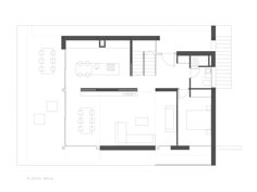 the floor plan for a house with two levels and an upper level living room, dining area