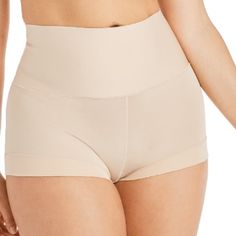 Simple Neutral Classic Bodyshort Tummy Firm High Waist Cooling Rear Lift Shapewear Underwear Plus Size Boyfriend Cooling Helps Prevent Rolling And Digging No Pinch Shaping Waistband Firm Size: 2xl You Will Absolutely Love It Great For After Baby Smooths Imperfections Breathable, Cozy, Soft, Skin-Friendly, And Sweat-Absorbable To Wear. Provides Protection From Body Exposure When You Wear Your Mini Skirt Or Dress. Super Soft Brief For Under Jeans - No Visible Seams Color Nude Comfy Comfort High Wa After Baby, Soft Skin, Sleek Look, Shapewear, Women's Intimates, The Twenties, Mini Skirt, High Waist, Im Not Perfect