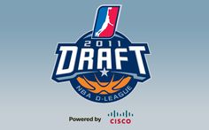 the logo for the 2011 draft basketball league, with an orange and blue bird on it