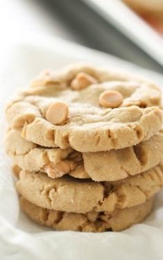 three cookies stacked on top of each other