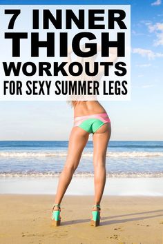 Whether you workout at the gym or at home, these thigh slimming exercises for women will help you get tight, toned, slim legs with a sexy inner thigh gap. I challenge you to do one video a day for 30 days - you'll see amazing results! Make sure to take before and after photos and measure your legs to track your progress, and remember: no pain, no gain! Inner Thigh Workouts, Thigh Workouts, Summer Legs, Inner Thigh Workout, Thigh Fat, Thigh Exercises, Legs Workout, Inner Thigh, Home Good