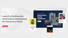 the homepage for electronics niche is displayed in this screenshote, with an image of