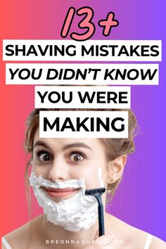 "Are these 11 shaving mistakes damaging your skin? Find out and make a change! #ShavingMistakes #SkincareRoutine" Natural Face Cleanser, Shaving Tips, Razor Bumps