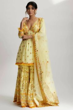 Latest Sharara Designs Party Wear, Indian Poses, Embroidered Sharara, Sharara Pants, Lehenga Designs Simple