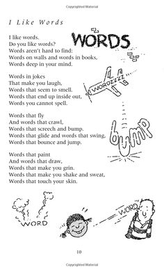 a page from the children's book words