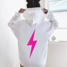 Lightning Bolt Hoodie Lightening Hoodie Trendy Hoodie Preppy | Etsy Trendy Crew Neck Sweatshirt With Drawstring Hood, Trendy Long Sleeve Hoodie With Adjustable Hood, Trendy Hooded Sweatshirt With Adjustable Hood, Trendy Oversized Hooded Hoodie, Trendy Oversized White Hoodie, Trendy Oversized Top With Adjustable Hood, Trendy Hooded Fleece Sweatshirt, Trendy Fleece Hooded Sweatshirt, Trendy Oversized Crew Neck Hoodie