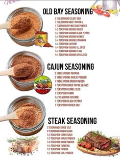 the recipe for steak seasoning is shown